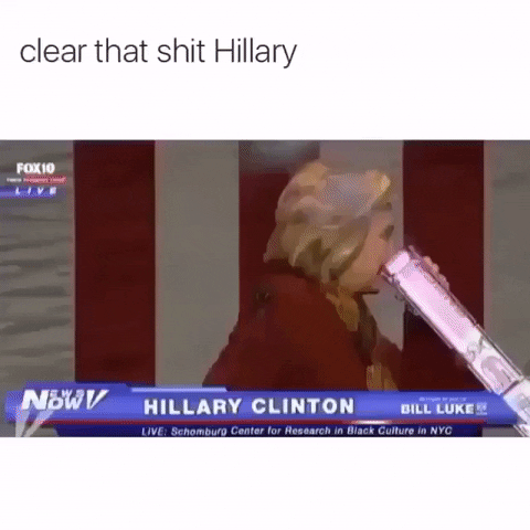 Image result for hillary coughing gif