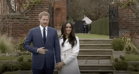 royal engagement meghan and harry GIF