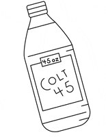 colt 45 drinking GIF by Emma Darvick
