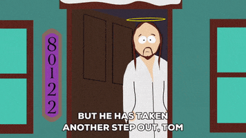 jesus looking around GIF by South Park 