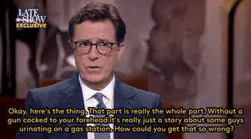 stephen colbert swimming GIF by Refinery 29 GIFs