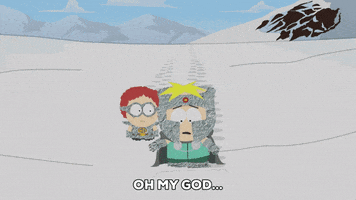sad snow GIF by South Park 