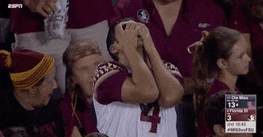 shocked ncaa football GIF by ESPN College Football
