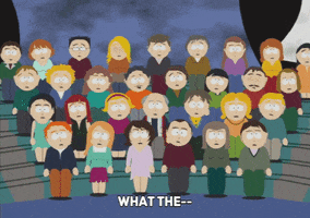 crowd fear GIF by South Park 