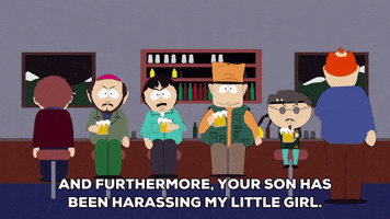 harassing little girl GIF by South Park 