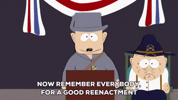 stage informing GIF by South Park 