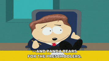 pandas sexy action school news GIF by South Park 