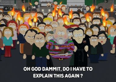 angry mob GIF by South Park