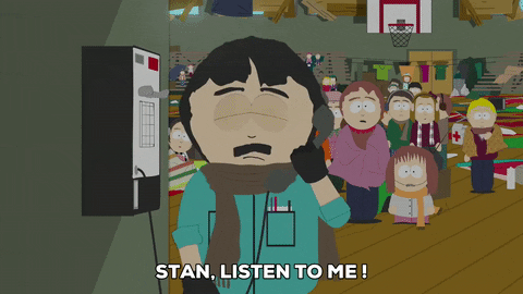 randy marsh talking GIF by South Park