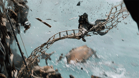 Drowning Season 4 GIF by Black Sails - Find & Share on GIPHY