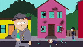 troublemaker smashing windows GIF by South Park 