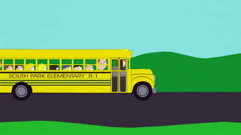 southpark school bus driver gif