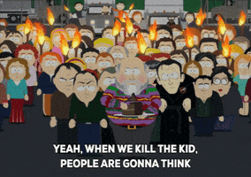 mob eating GIF by South Park 