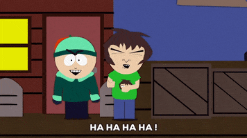 scared laughter GIF by South Park 