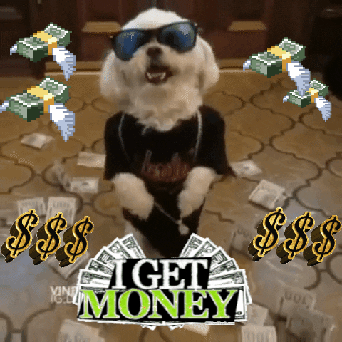 Anthropomorphic I Get Money GIF by Justin - Find & Share on GIPHY