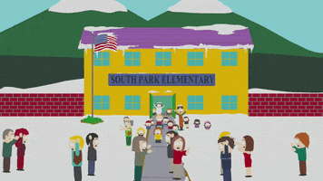snow skating GIF by South Park 
