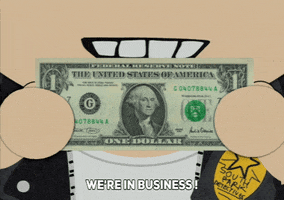 just got paid money GIF by South Park 