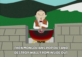 great wall fire GIF by South Park 