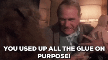 a christmas story you used up all the glue on purpose GIF