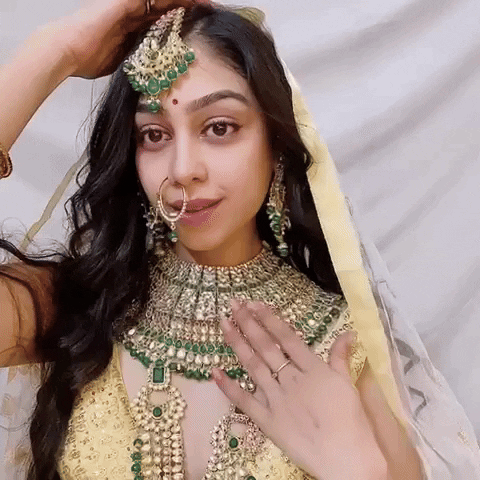 Indian Beauty Wedding GIF by Global Tara Entertainment