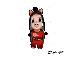 Piggy Sticker