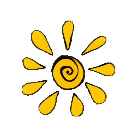 Summer Sun Sticker by Rollin'Art