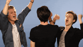 Excited Yippie GIF by New Hope Club