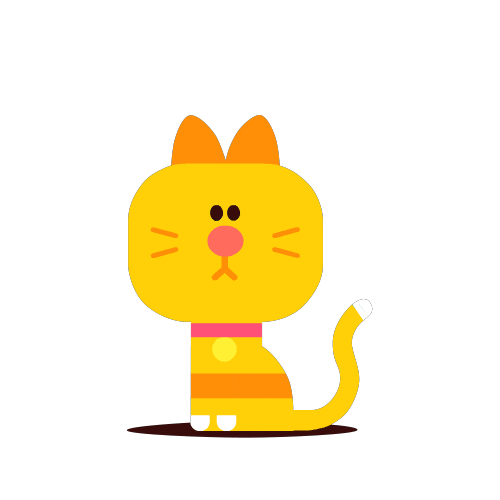 Tired Cat Sticker by Hey Duggee