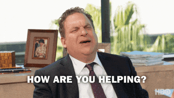 how are you helping season 9 GIF by Curb Your Enthusiasm