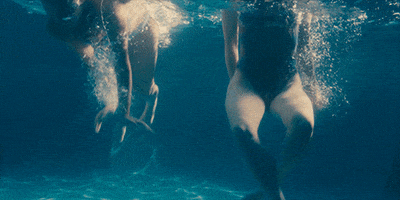 lady bird swimming GIF by A24