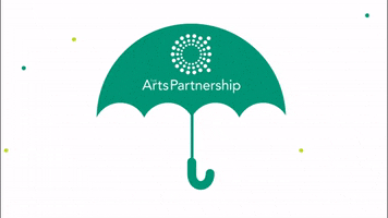 Umbrella Donate GIF by The Arts Partnership
