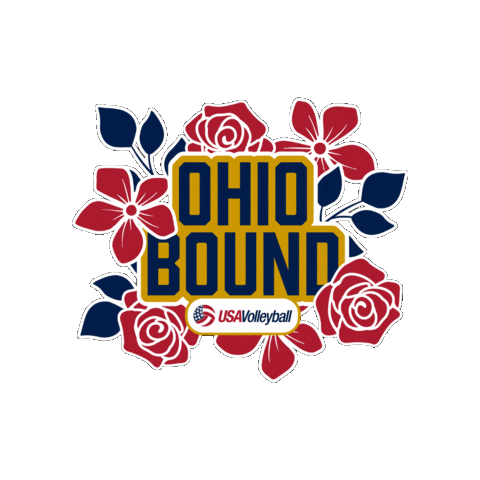 Ohio Columbus Sticker by USA Volleyball