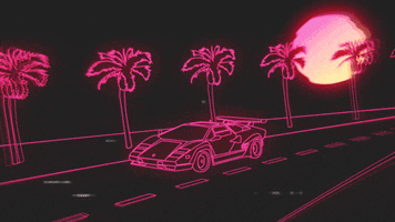 80S Outrun GIF by guiles theme