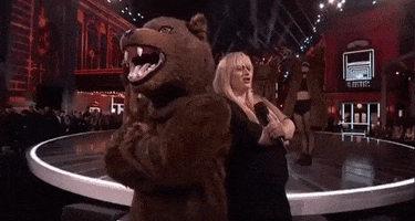 Rebel Wilson Bear GIF by MTV Movie & TV Awards
