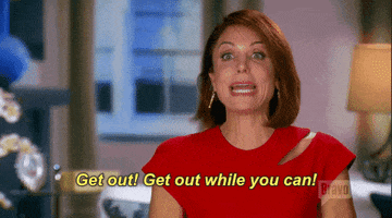 get out real housewives of nyc GIF