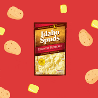 mashed potatoes cow GIF by Idaho Spuds