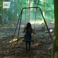 swinging little girl GIF by S4C
