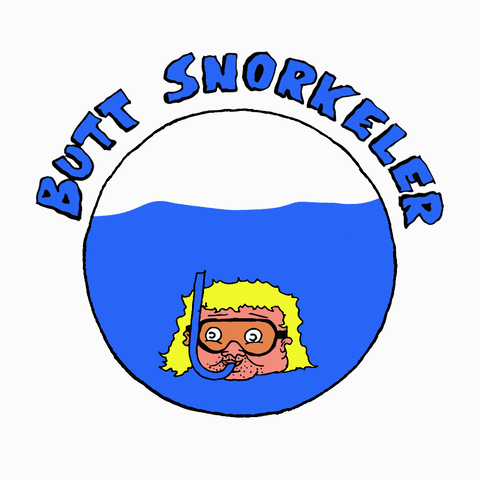 Butt 2024 snorkeler sticker