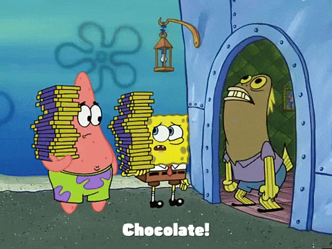 spongebob chocolate guy meme