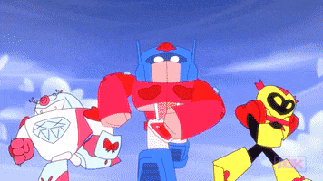 valentines day transformers GIF by AOK
