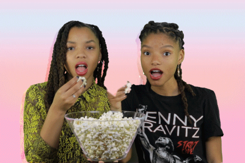 black girl magic popcorn GIF by Chloe x Halle