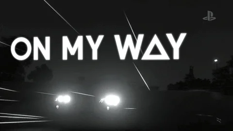 Speeding Black And White GIF
