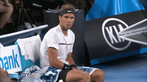 Rafael nadal waiting gif by australian open - find & share on giphy