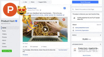producthunt facebook GIF by Product Hunt