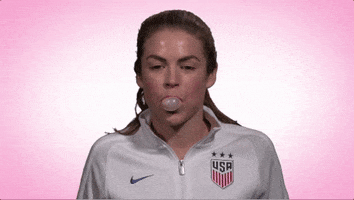 Bubble Gum Smile GIF by U.S. Soccer Federation