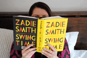 read zadie smith GIF by Saatva Mattress