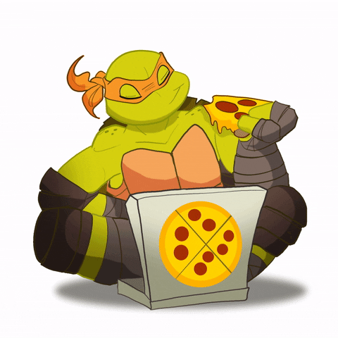 pizza eat GIF by Teenage Mutant Ninja Turtles