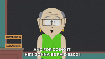 money mrs. garrison GIF by South Park 