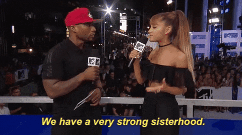 Ariana Grande Sisterhood GIF by 2017 MTV Video Music Awards - Find & Share on GIPHY