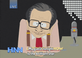 larry king news GIF by South Park 